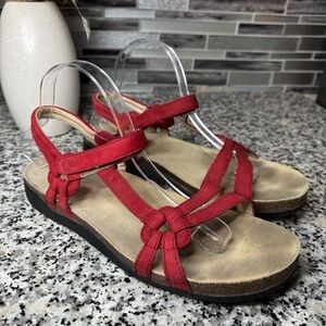 Teva Women’s Ventura Cork Red Sandals Size 11